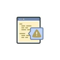 Alert Debugging Error Icon vector