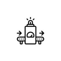 Assembly Line Conveyer Automation Icon vector