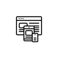 Design Resolution Responsive Icon vector