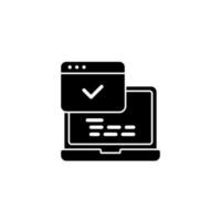 Coding Frontend Laptop Icon vector