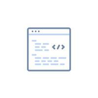 Code Coding Custom Development Icon vector