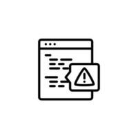 Alert Debugging Error Icon vector