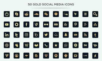 Social media logo collection free Vector