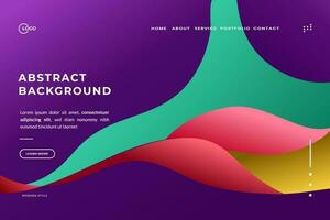 Abstract Background Wave Minimalistic and colorful vector, perfect for any landing page, website, or app vector