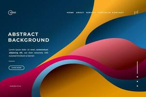 Abstract Background Wave Minimalistic and colorful vector, perfect for any landing page, website, or app vector