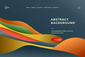 Abstract Background Wave Minimalistic and colorful vector, perfect for any landing page, website, or app vector