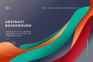 Abstract Background Wave Minimalistic and colorful vector, perfect for any landing page, website, or app vector