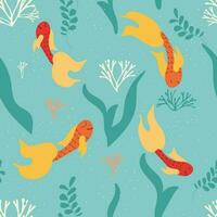 pattern with fishes vector