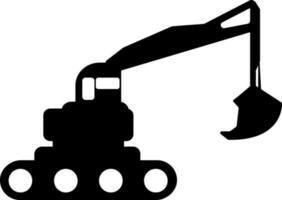 excavator icon vector illustration