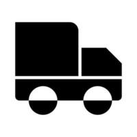 delivery truck shipping black Icon button vector