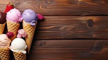 Ice cream background. Illustration photo