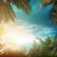 Magic tropical background. Illustration photo