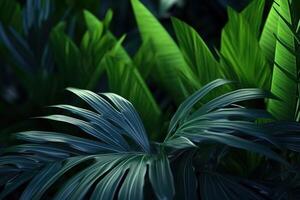 Green tropical leaves background. Illustration photo