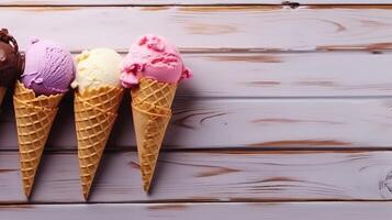 Ice cream background. Illustration photo