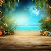 Magic tropical background. Illustration photo