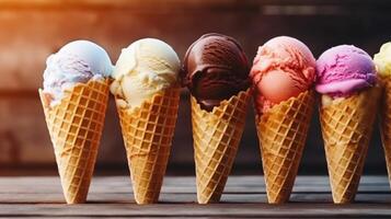 Ice cream background. Illustration photo