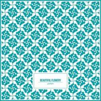 colorful green of beautiful flowery pattern with vector