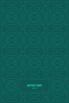 abstract shape pattern with green neon color
