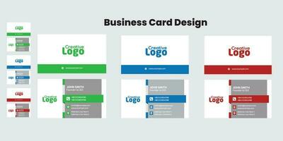 Creative Business Card Design for Business vector