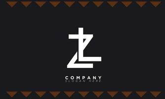 ZL Alphabet letters Initials Monogram logo LZ, Z and L vector