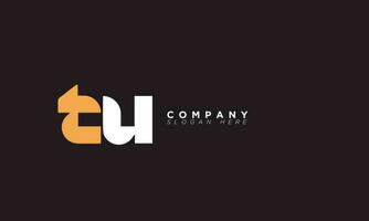 TU Alphabet letters Initials Monogram logo UT, T and U vector