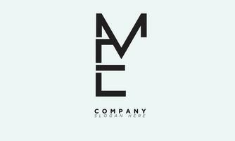 ME Alphabet letters Initials Monogram logo EM, M and E vector