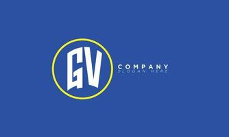 GV Alphabet letters Initials Monogram logo VG, G and V vector