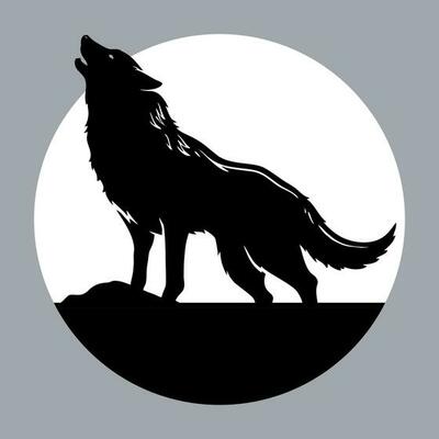 Wolf Silhouette Vector Art, Icons, and Graphics for Free Download