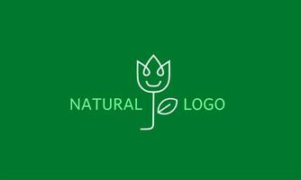 Vector flower, minimalistic and modern shape. Abstract emblem, design concept, logo, logotype element for template.