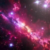 Space background with realistic nebula. photo