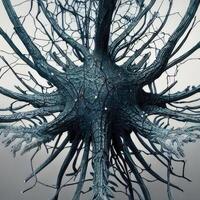 Neuron cell model. photo