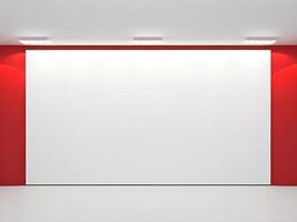 Empty studio room with lights. photo
