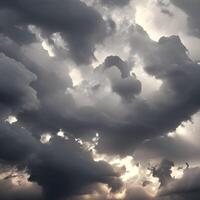 clouds from a height of flight. photo