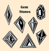 Gemstone and Crystal logo vector