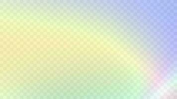 Modern blurred gradient background in trendy retro 90s, 00s style. Y2K aesthetic. Rainbow light prism effect. Hologram reflection. Poster template for social media posts, digital marketing vector