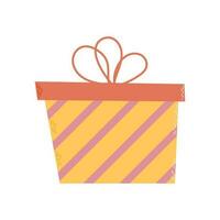 Colorful gift box. Good for Birthday, Christmas design. Vector illustration