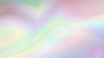 Modern blurred gradient background in trendy retro 90s, 00s style. Y2K aesthetic. Rainbow light prism effect. Hologram reflection. Poster template for social media posts, digital marketing vector