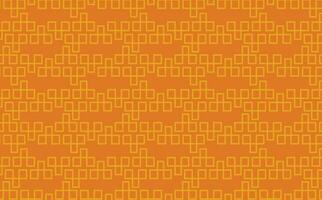 Orange colored batik pattern consists of intertwined squares. Suitable for fabric, brand, background, wallpaper, banner, and cover. vector