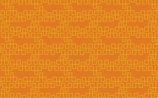 Orange colored batik pattern consists of intertwined squares. Suitable for fabric, brand, background, wallpaper, banner, and cover. vector