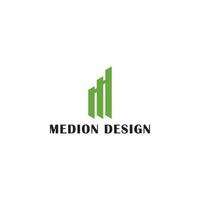 Abstract initial letter MD or DM logo in green color isolated in white background. Initial Letter MD Logo. Geometric Hexagonal Line isolated. Usable for Business, Building, and Technology Logos. vector