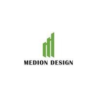 Abstract initial letter MD or DM logo in green color isolated in white background. Initial Letter MD Logo. Geometric Hexagonal Line isolated. Usable for Business, Building, and Technology Logos. vector