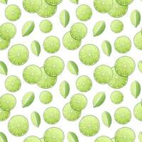 Seamless pattern with lime slices. Fresh summer texture. Great for fabric, textile, wallpaper, paper, etc vector