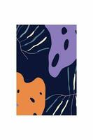pattern of abstracts with leafs isolated icon vector illustration design