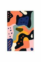 Abstract background with multicolored spots and spots. Vector illustration.