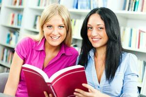 Women at the library photo