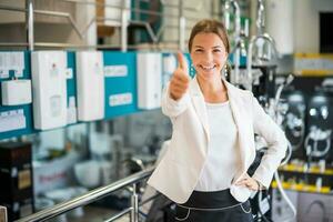 Women who own a bathroom-related shop photo