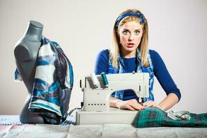 A female seamstress photo