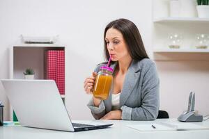 A woman in her office photo