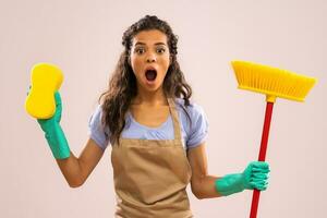 Portrait of a professional maid photo