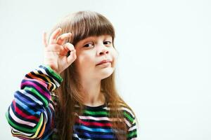 Portrait of a young girl photo